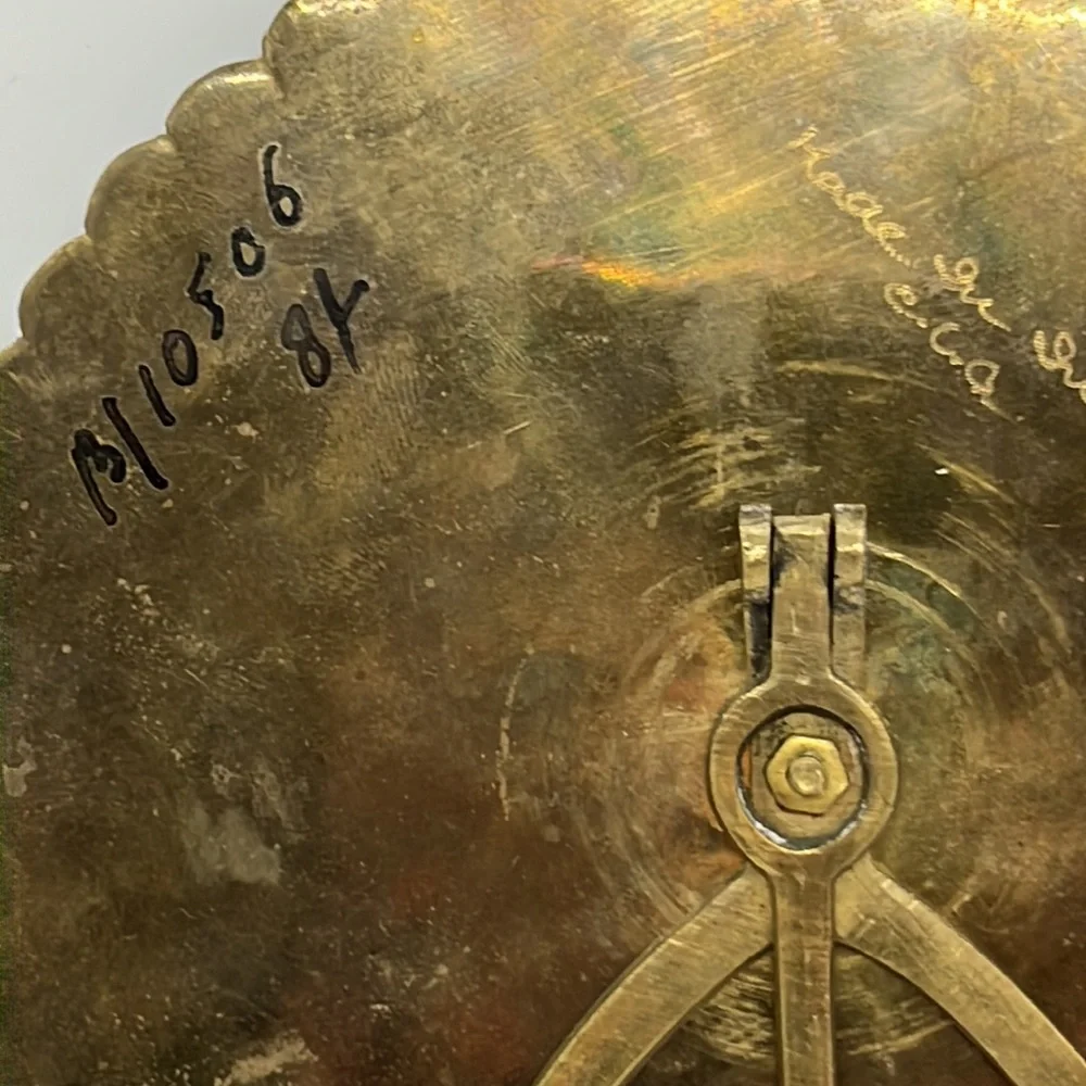 Vintage Brass 75 Year Calendar, 1958 to 2032, Made in India